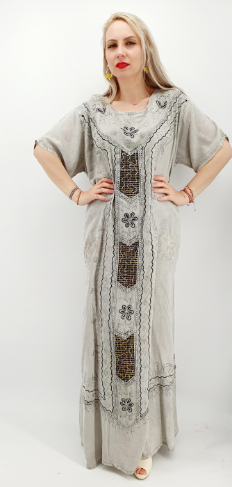 Rochie lunga brodata miuta 54