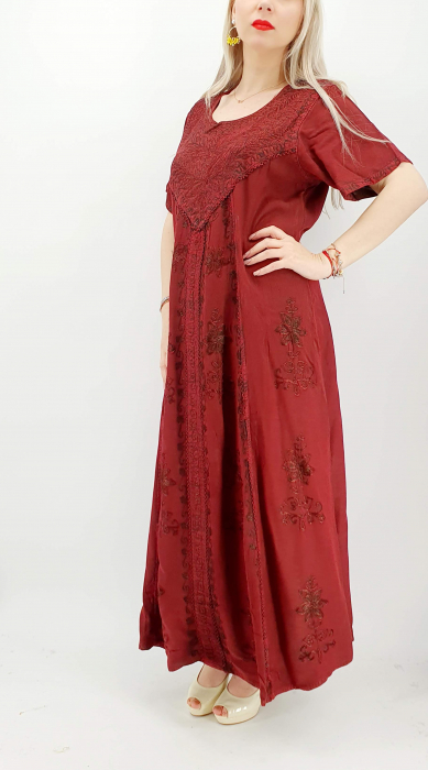 Rochie lunga brodata miuta 58