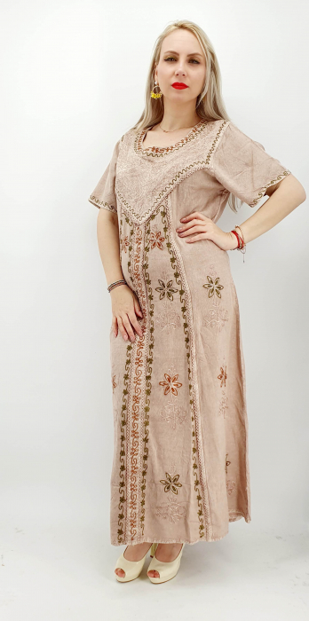 Rochie lunga brodata miuta 62