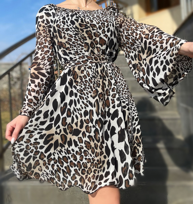 Rochie scurta animal print - Bella 13