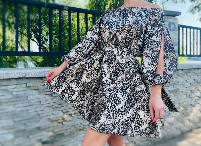 Rochie scurta animal print - Bella 22 [4]