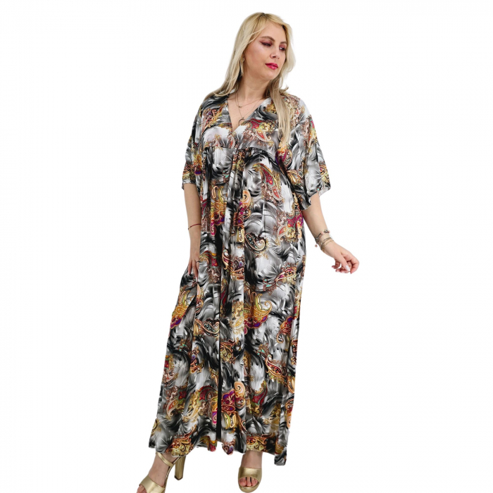 Rochie Lunga de Vara din saten Iza 2 [2]