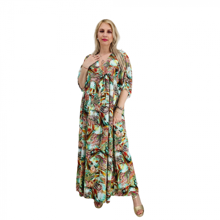 Rochie Lunga de Vara din saten Iza 2 [2]