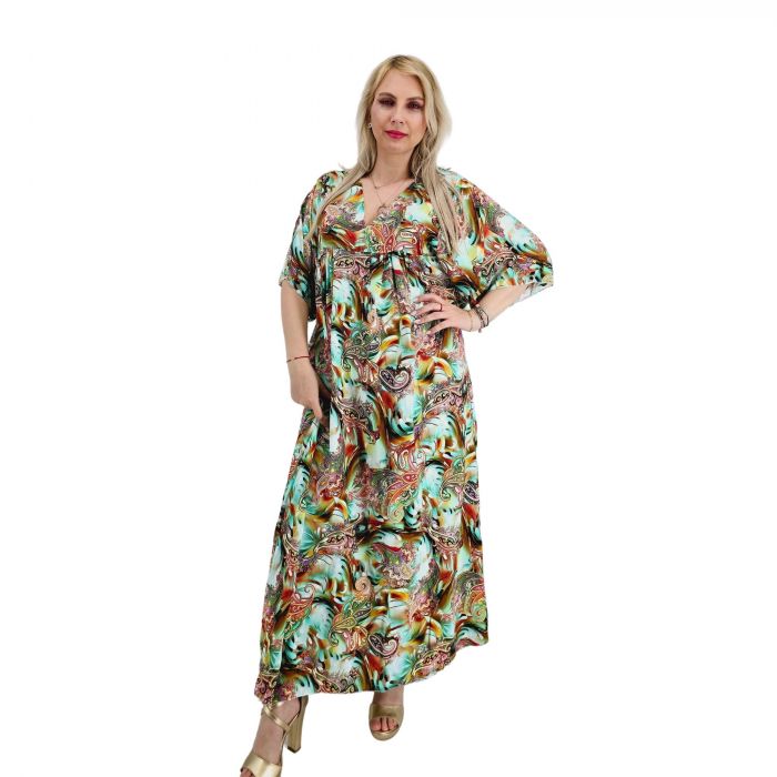 Rochie Lunga de Vara din saten Iza 2 [3]