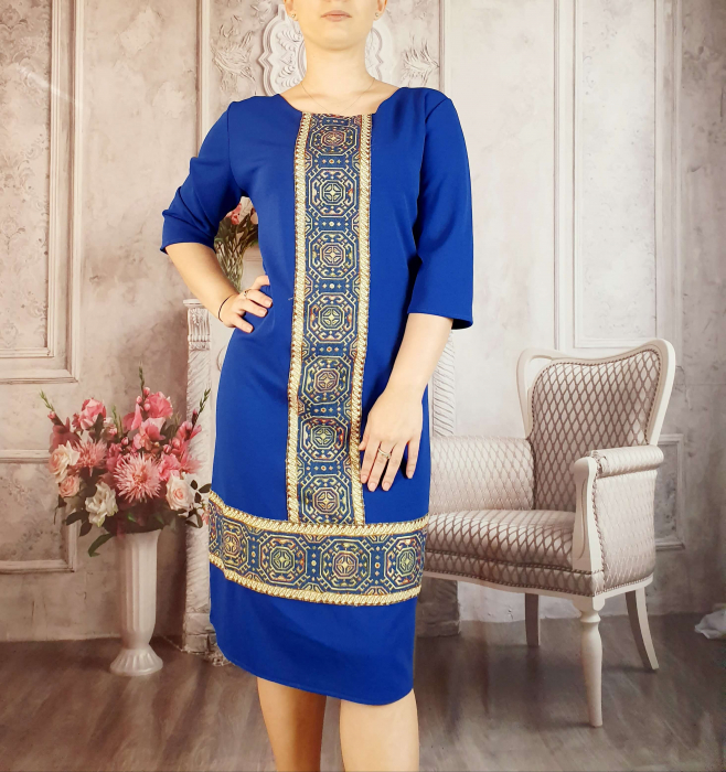 Rochie stilizata cu motive traditionale ana 3