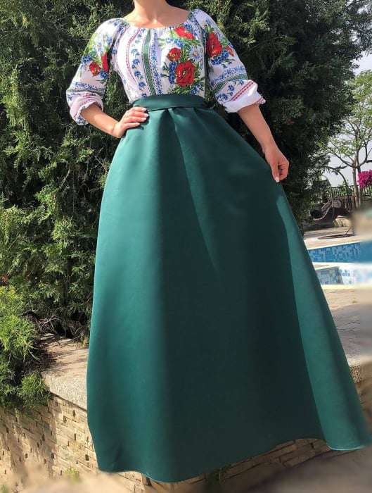 Rochie Traditionala stilizata cu Maci 8 [3]