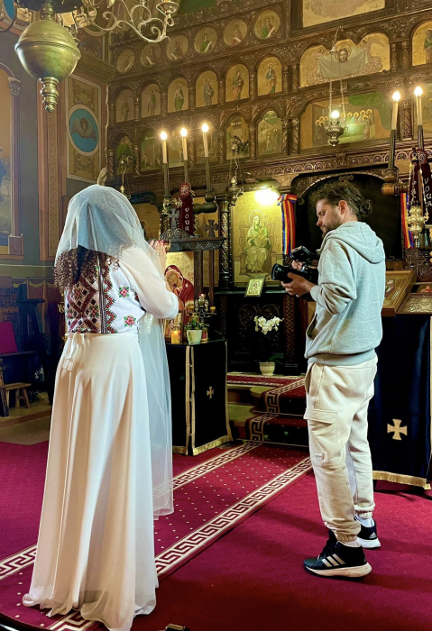Rochie stilizata cu motive traditionale lunga Magduta [5]