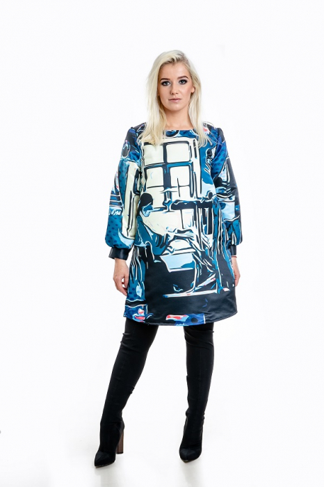 Rochie stilizata cu motive traditionale - maria