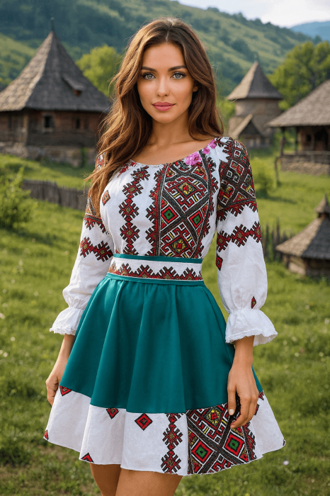 Rochie stilizata Traditionala Laura 3 Rochie stilizata Traditionala Laura 3