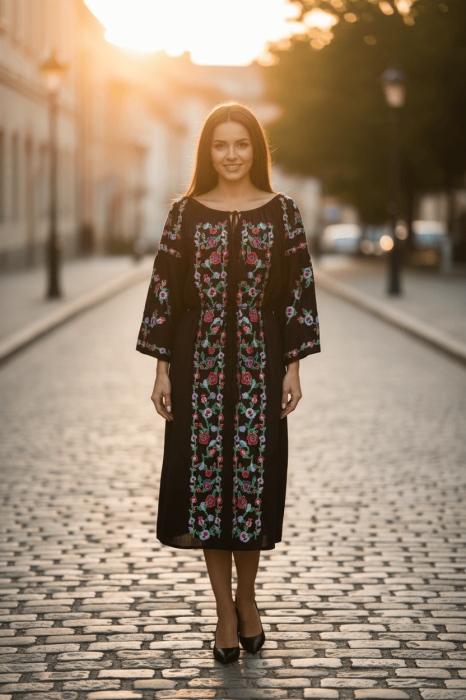 Rochie Traditionala cu broderie Dafina 3 [2]