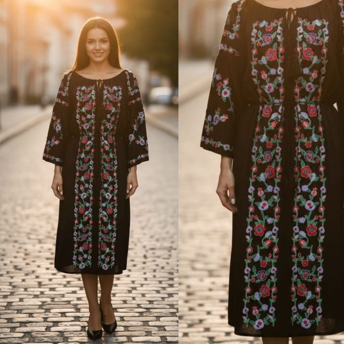 Rochie Traditionala cu broderie Dafina 3 [1]