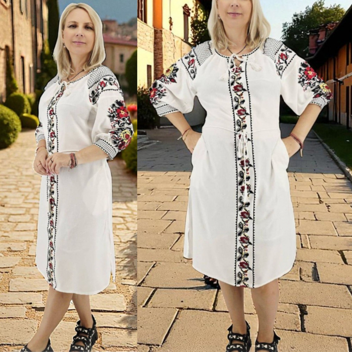 Rochie Traditionala cu broderie Dafina [5]