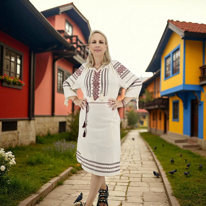 Rochie Traditionala cu broderie Iris 8 [3]