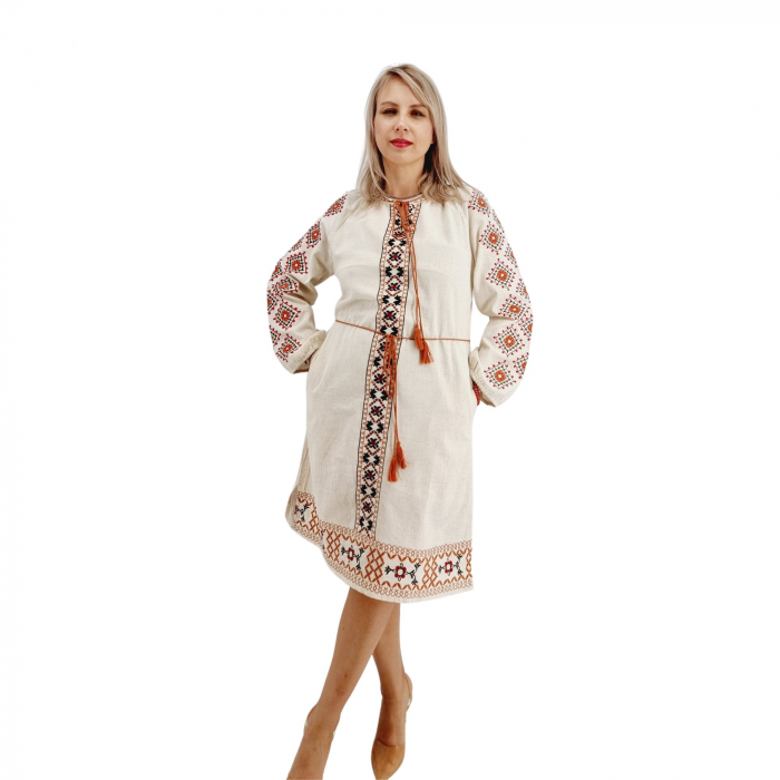 Rochie Traditionala cu broderie Iris 4 [5]