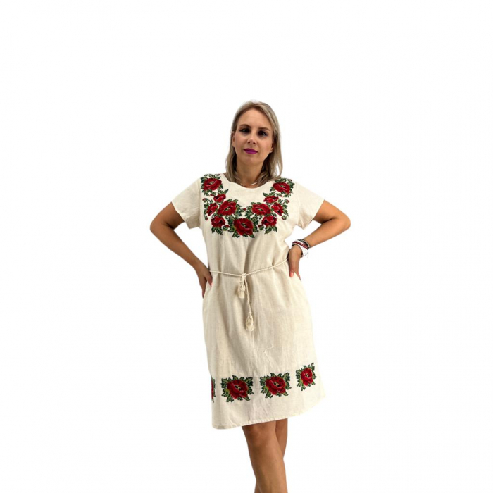 Rochie Traditionala cu broderie Iris 2 [2]