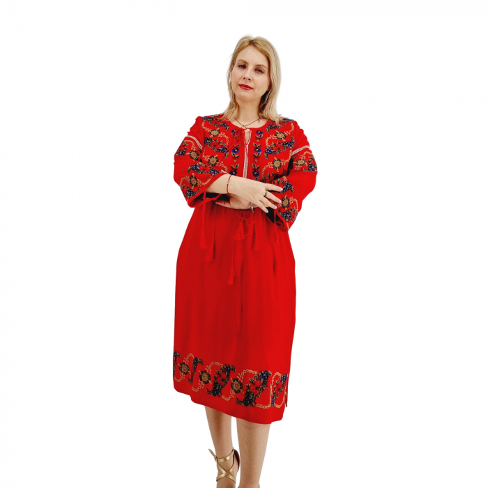 Rochie Traditionala cu broderie Lidia 3 [3]
