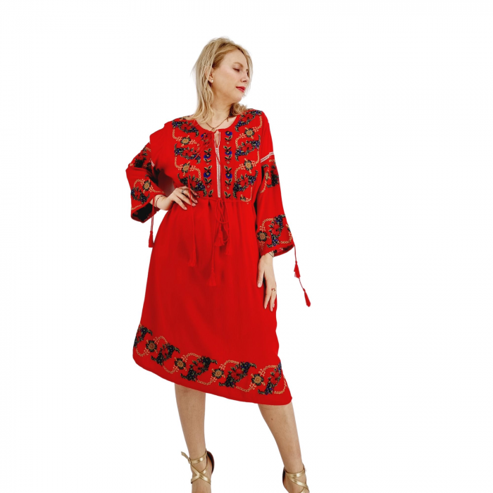 Rochie Traditionala cu broderie Lidia 3 [6]