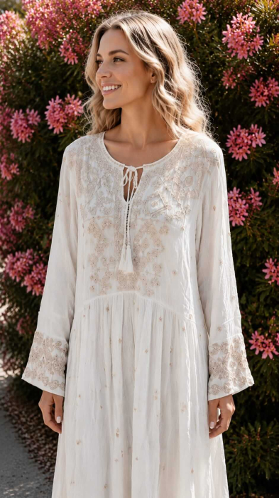 Rochie Traditionala cu broderie Melania 5 [3]