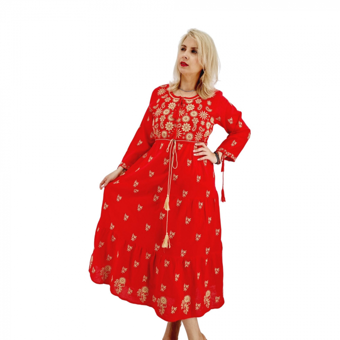 Rochie Traditionala cu broderie Sara 3 [2]