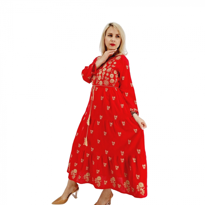 Rochie Traditionala cu broderie Sara 3 [3]