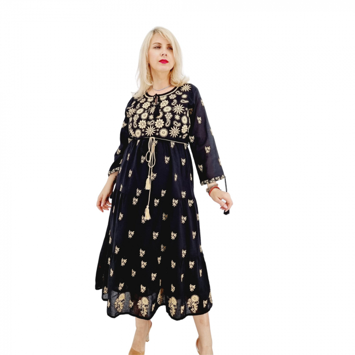 Rochie Traditionala cu broderie Sara 4 [4]
