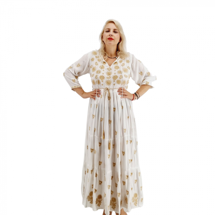 Rochie Traditionala cu broderie Sara 6 [4]