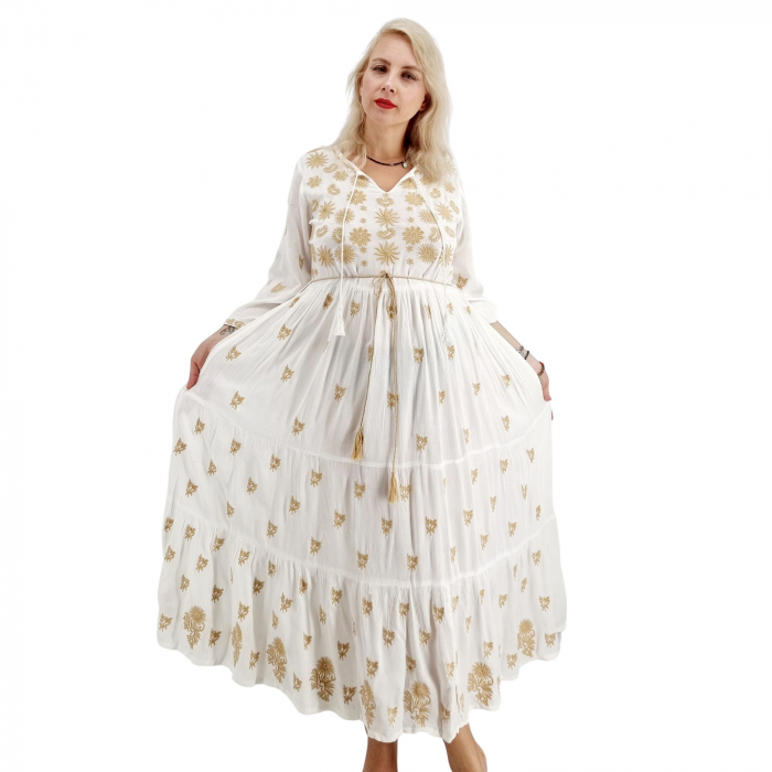 Rochie Traditionala cu broderie Sara 6 [2]