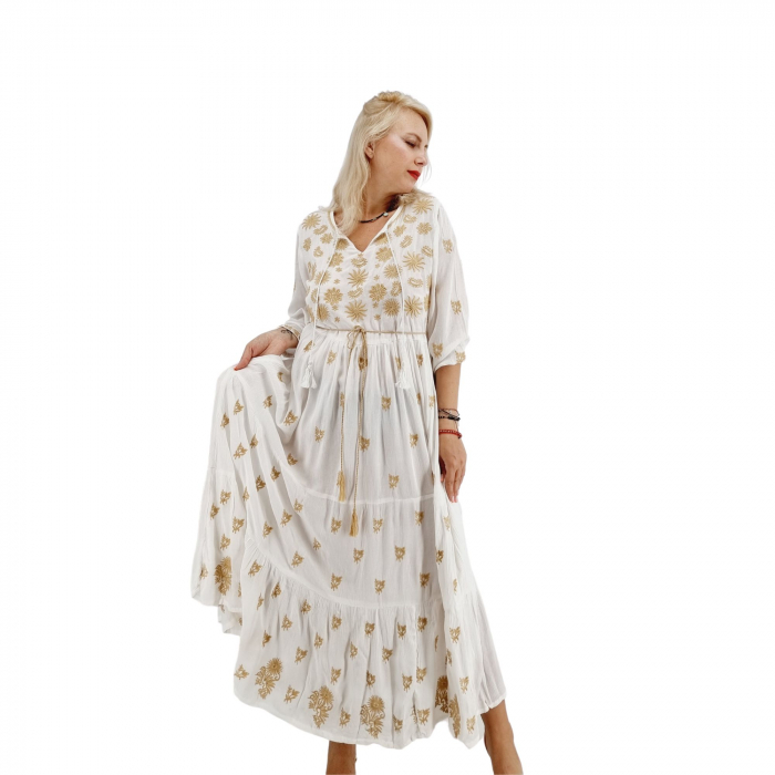Rochie Traditionala cu broderie Sara 6 [3]