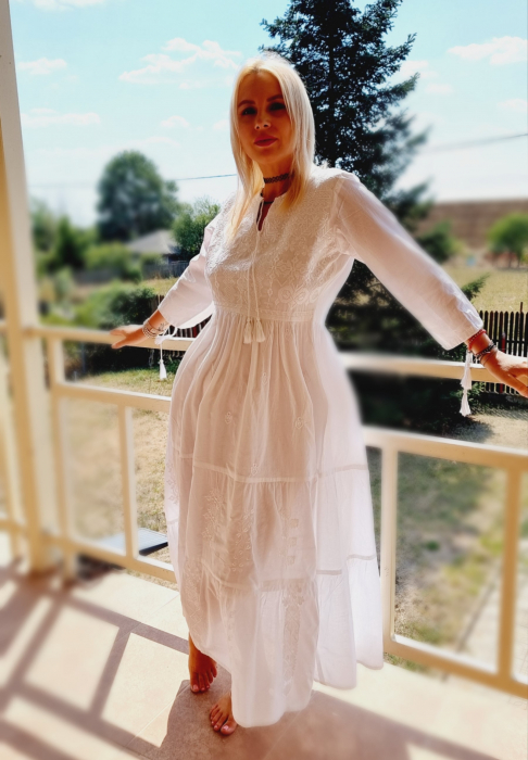 Rochie Traditionala cu broderie Sara 8 [2]