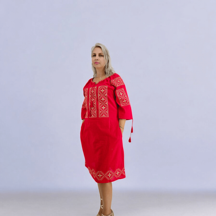 Rochie Traditionala Elodia 6 - masuri mari [2]