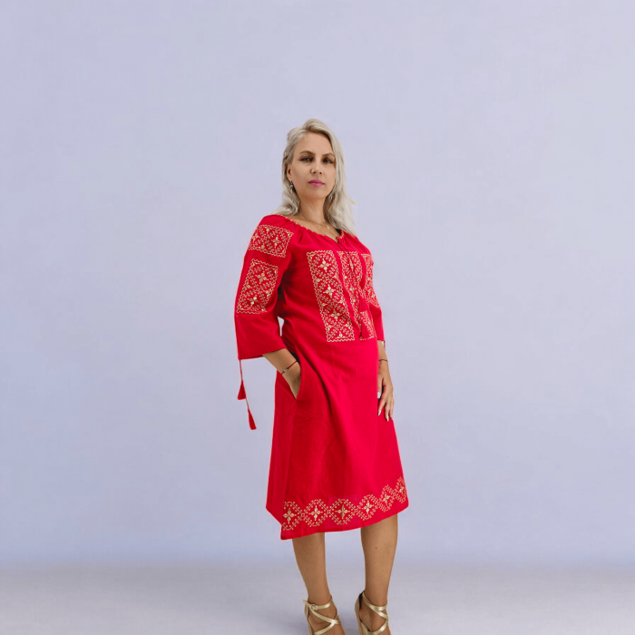 Rochie Traditionala Elodia 6 - masuri mari [3]