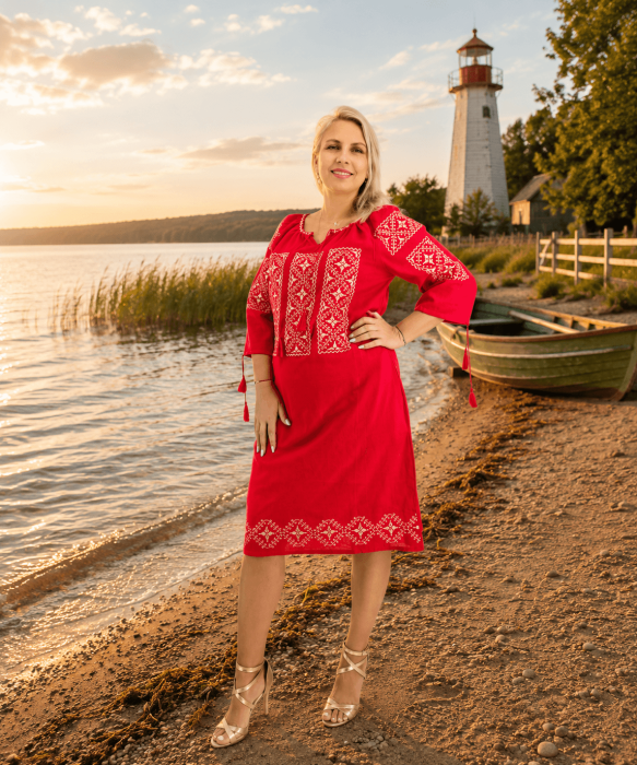 Rochie Traditionala Elodia 6 - masuri mari [2]
