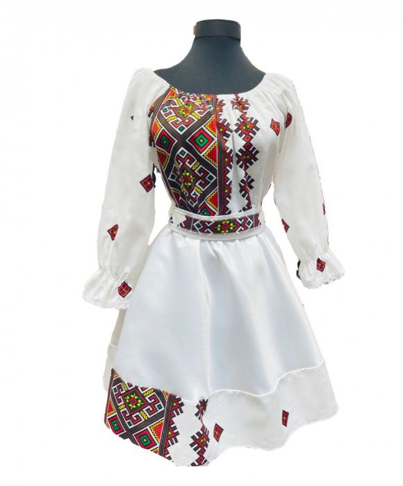 Rochie traditionala stilizata cu laura 10