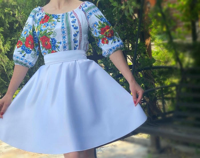 Rochie Traditionala stilizata cu maci 12 [2]