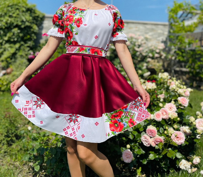 Rochie Traditionala stilizata cu maci 17 [3]