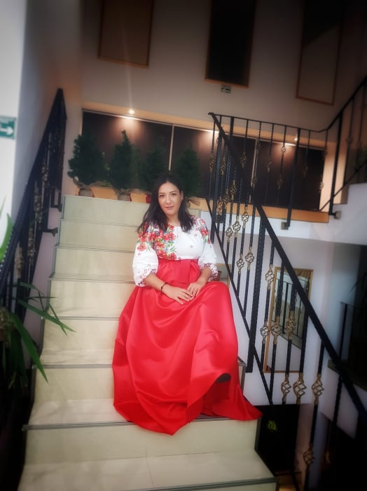 Rochie Traditionala stilizata cu Maci 8 [10]