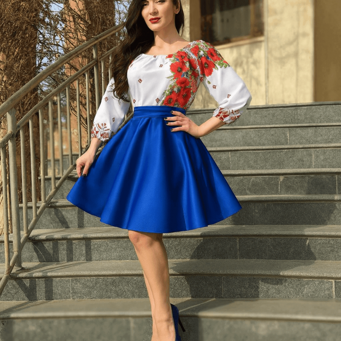 Rochie Traditionala stilizata cu maci 9 [1]