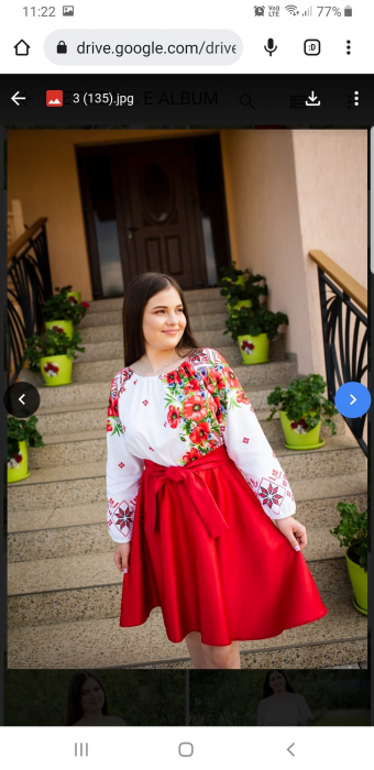 Rochie Traditionala stilizata cu maci 9 [9]