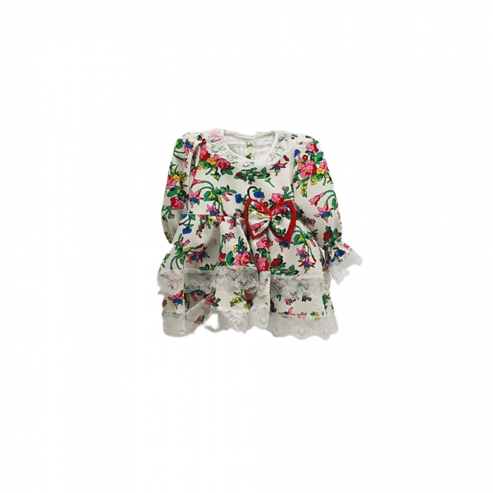 Rochita cu motive florale alba 2
