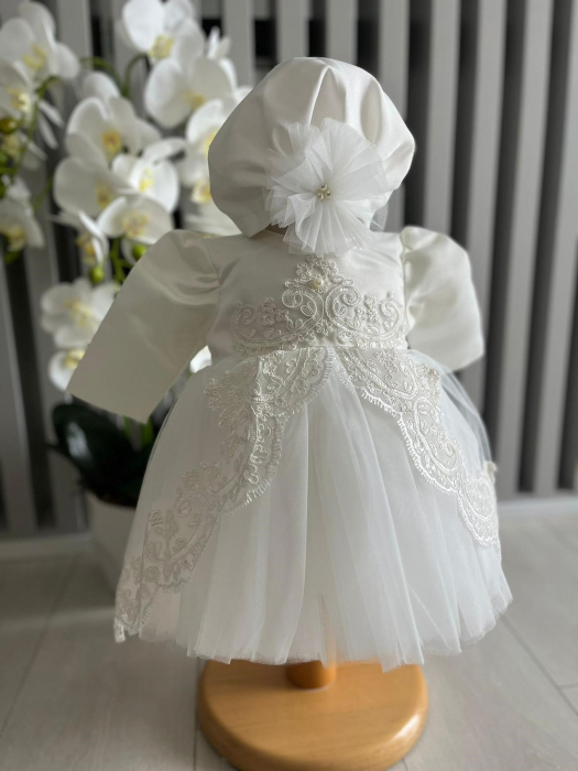 Rochita de fetite Printesa cu bolero Alb [2]