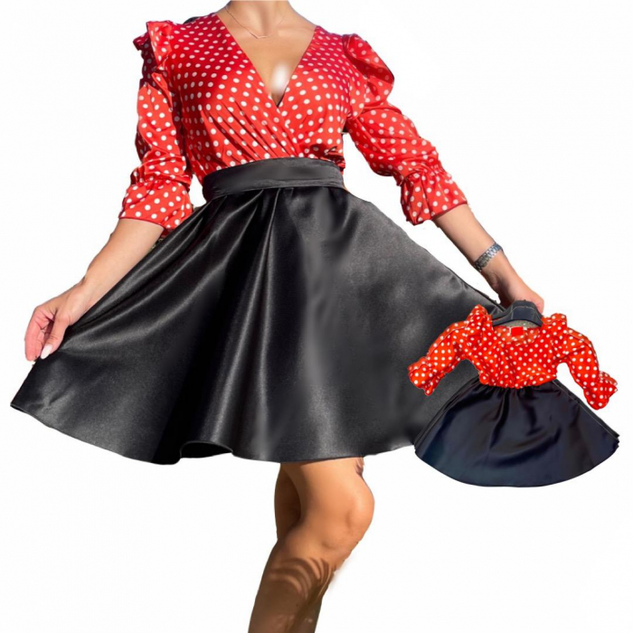 Rochita eleganta cu buline Nela 2 [2]