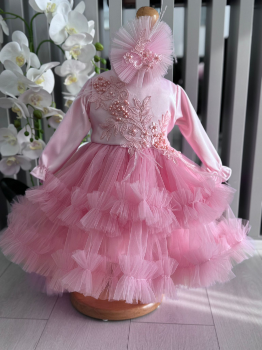 Rochita fetite cu tulle ,margele si broderie - Karmen [8]