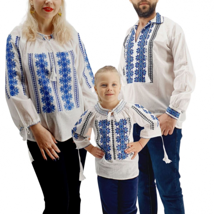 Set Familie Traditionala 137 Camasi traditionale cu broderie