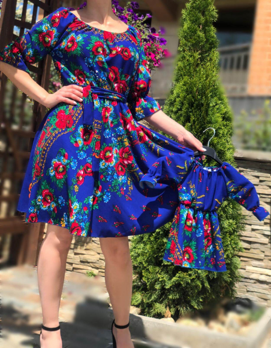 Set Rochii cu motive florale 3 - Mama si Fiica [3]