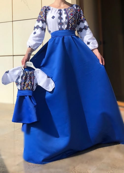 Set rochii stilizate traditional -Mama si Fiica - model 5 [2]