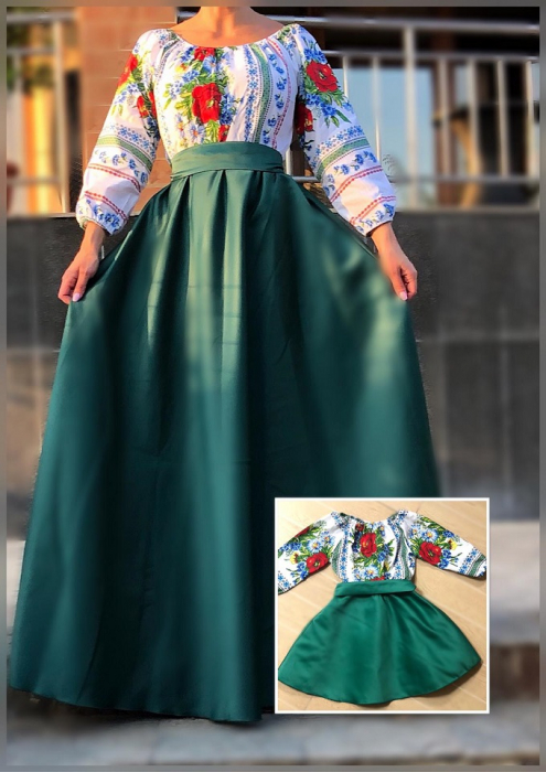Set rochii stilizate traditional - Mama si Fiica - model 9
