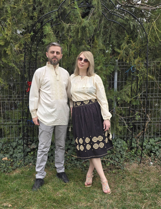 Set Traditional Cuplu 634 / Camasi traditionale cu broderie [2]