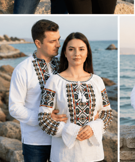Set Traditional Cuplu 651/ Camasi traditionale cu broderie [4]