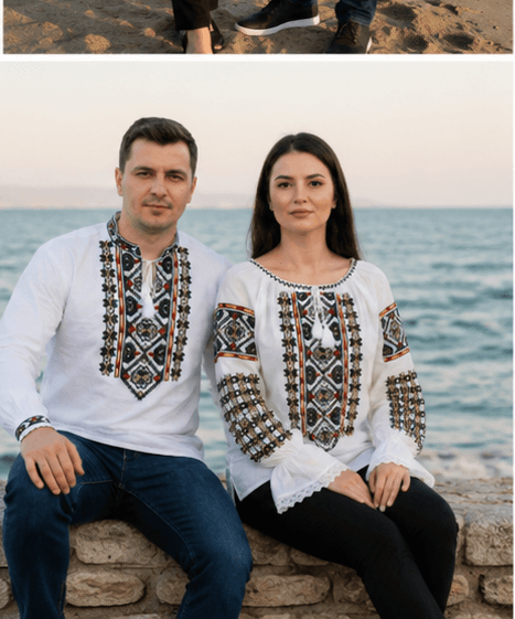 Set Traditional Cuplu 651/ Camasi traditionale cu broderie [5]