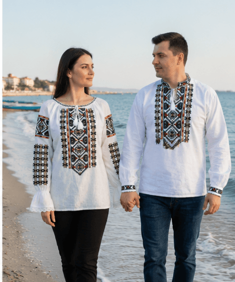 Set Traditional Cuplu 651/ Camasi traditionale cu broderie [3]